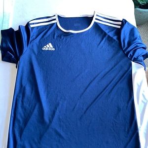 Adidas blue soccer jersey